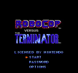 RoboCop versus The Terminator (USA) (Proto) Title Screen